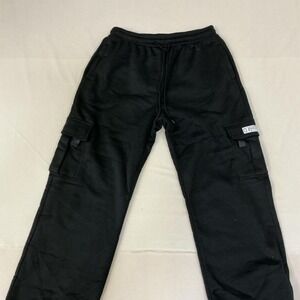 Black cargo sweatpants